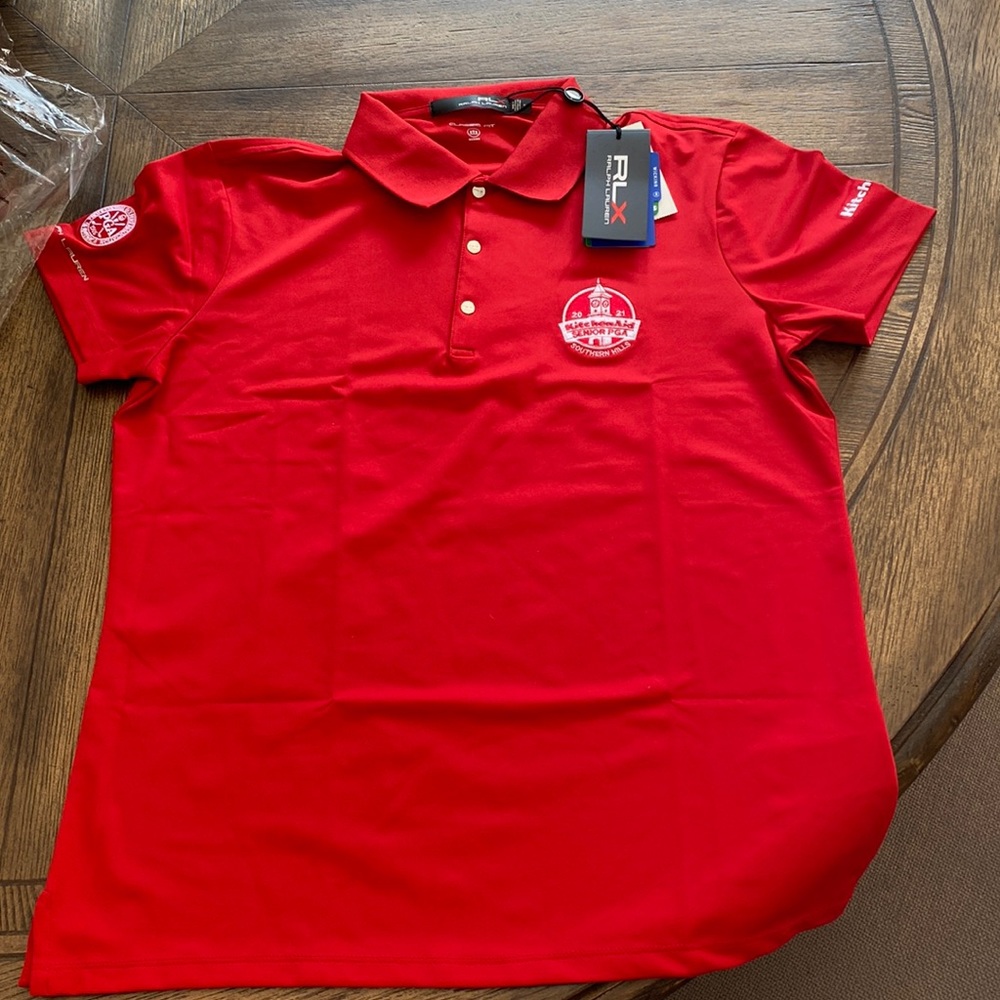 Women’s golf polo RLX shirt.